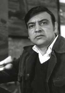 Fotografía del artista Calvo Delgado, en Valladolid 1982