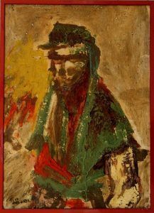 Pintura de Calvo Delgado, Siroquera. El Aaiun. 1963